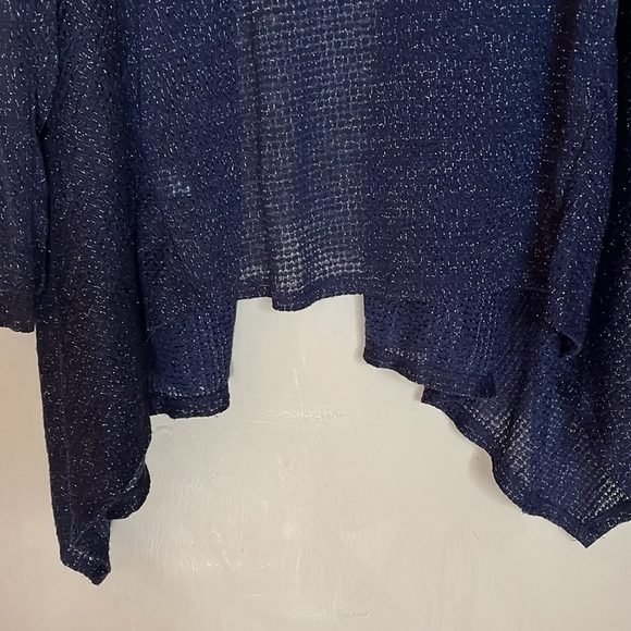 Lane Bryant Cardigan 18/20 Plus Open Front Lightweight Cardi Blue Sweater NWT - Picture 10 of 13